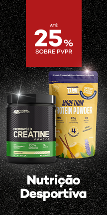 Nutrição Desportiva com destaque promocional de até 25% sobre preço de Venda ao Público Recomendado